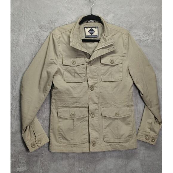 Design Style DS Mens Trapper Jacket Cargo Size 48 Designer Hunting Small Tan - Picture 9 of 12